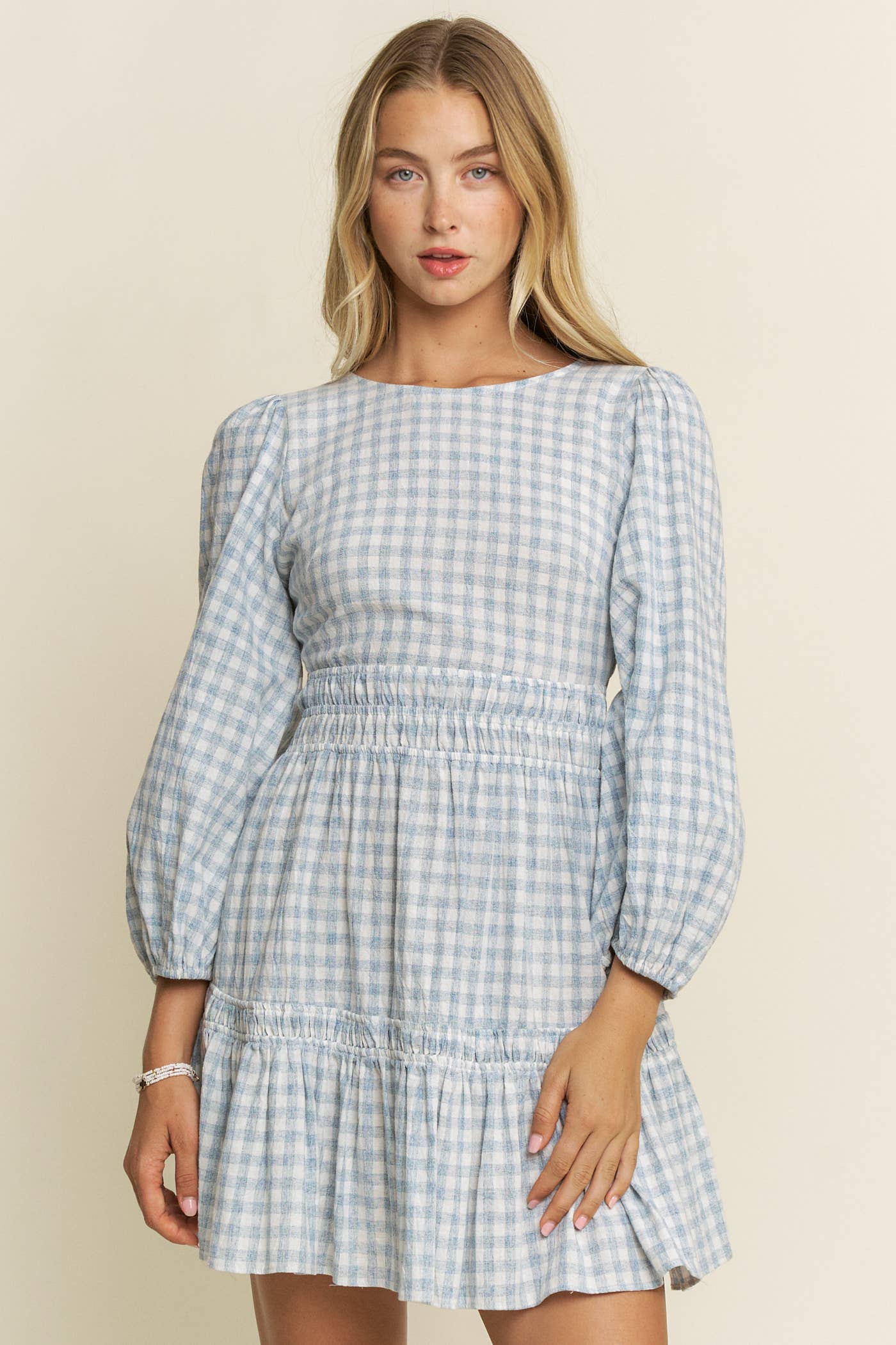 Hersy - Wholesale Dress - Women's - THE GINGHAM GARDEN DRESS - HD00400