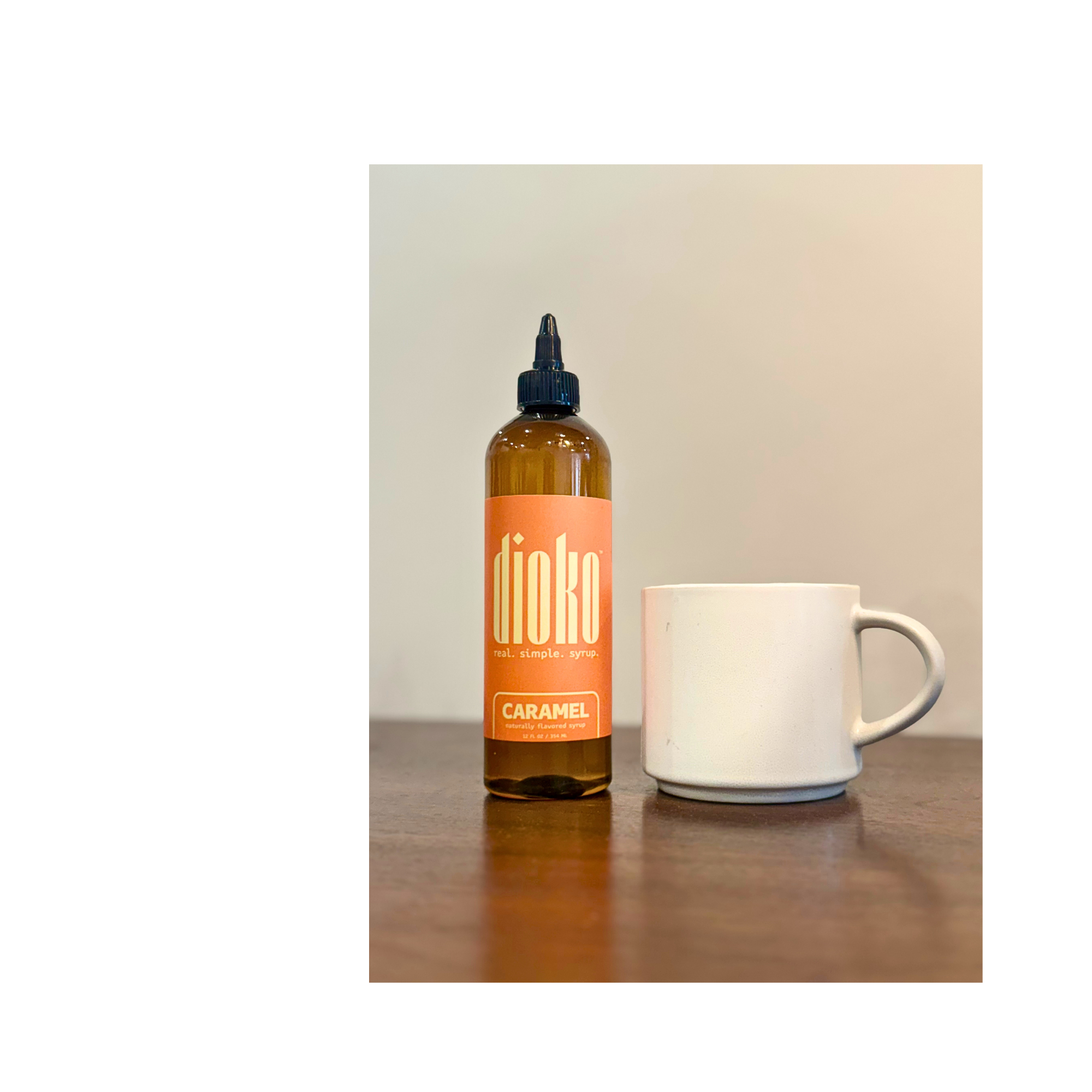 Dioko Flavors LLC - Wholesale Flavored Syrup - Dioko Premium Simple Syrup, 12 fl. oz Caramel 9