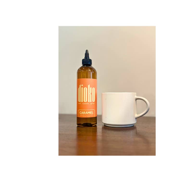 Dioko Flavors LLC - Wholesale Flavored Syrup - Dioko Premium Simple Syrup, 12 fl. oz Caramel 9