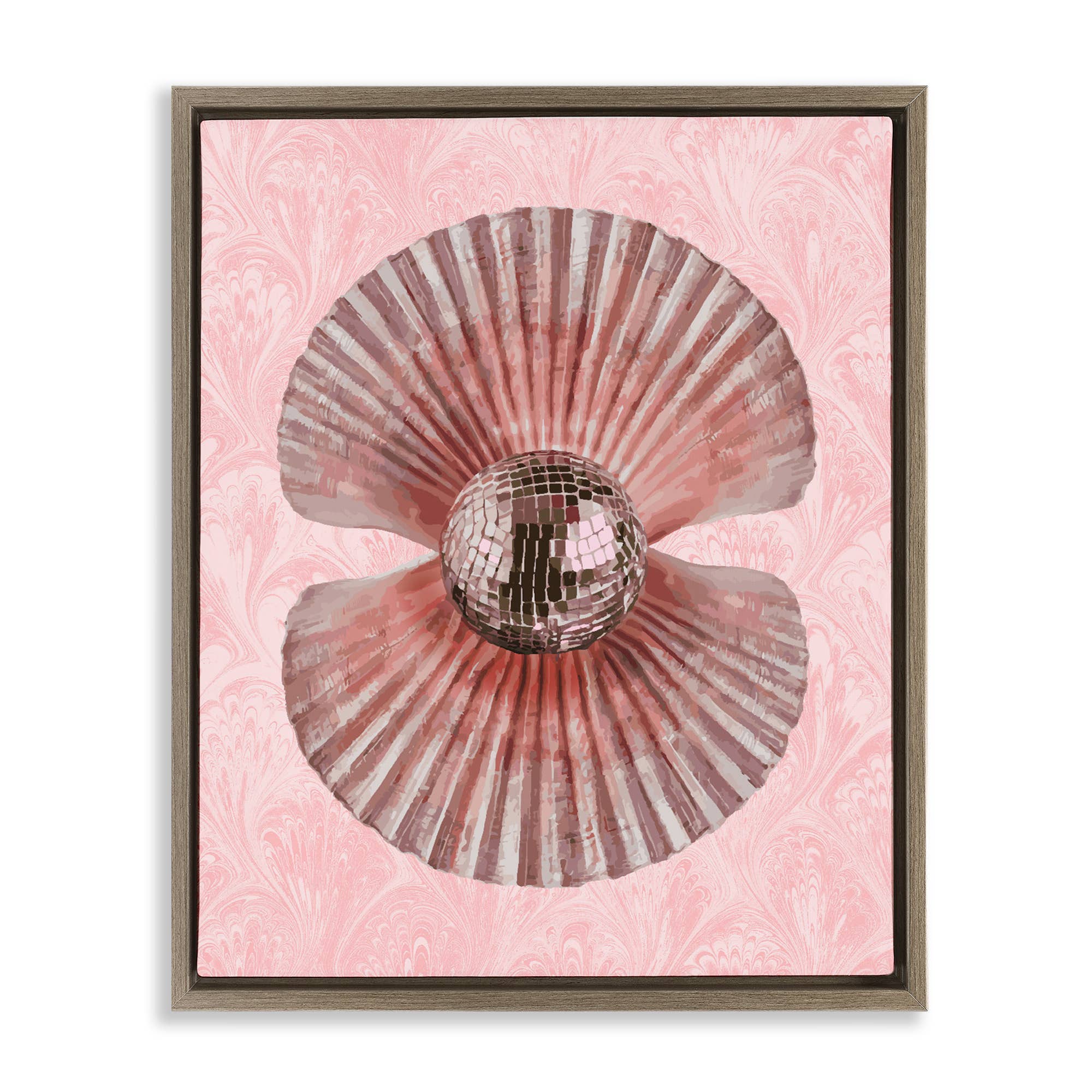 Stupell Industries - Wholesale Wall Sign - Disco Ball Clam Pearl - Framed Wall Art23