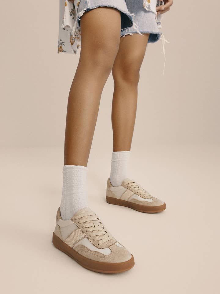 CCOCCI - Wholesale Lifestyle Sneakers - Women's - DIXIE SNEAKER SIDE STRAP LACE-UP COURT6