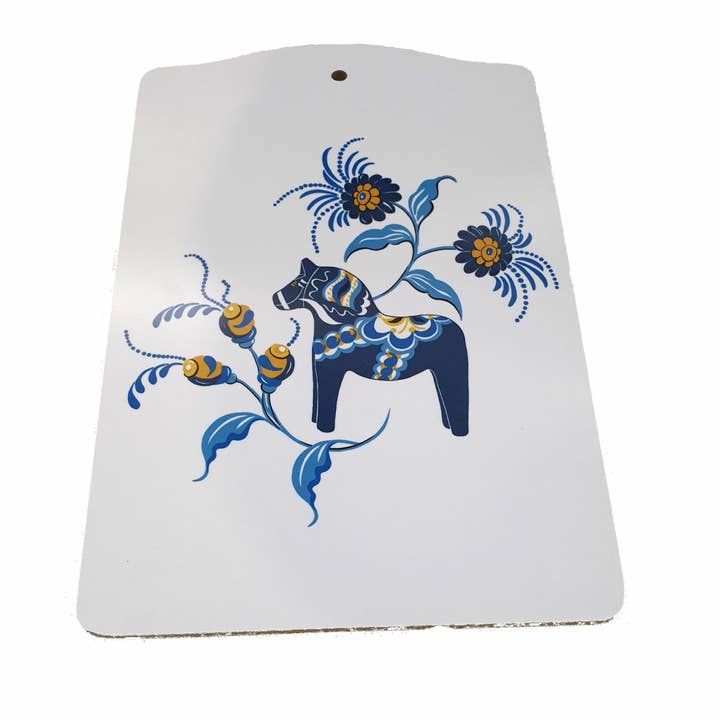 Leksand Blå Serveringsbræt for engroshandel hos Arvidssons Textil