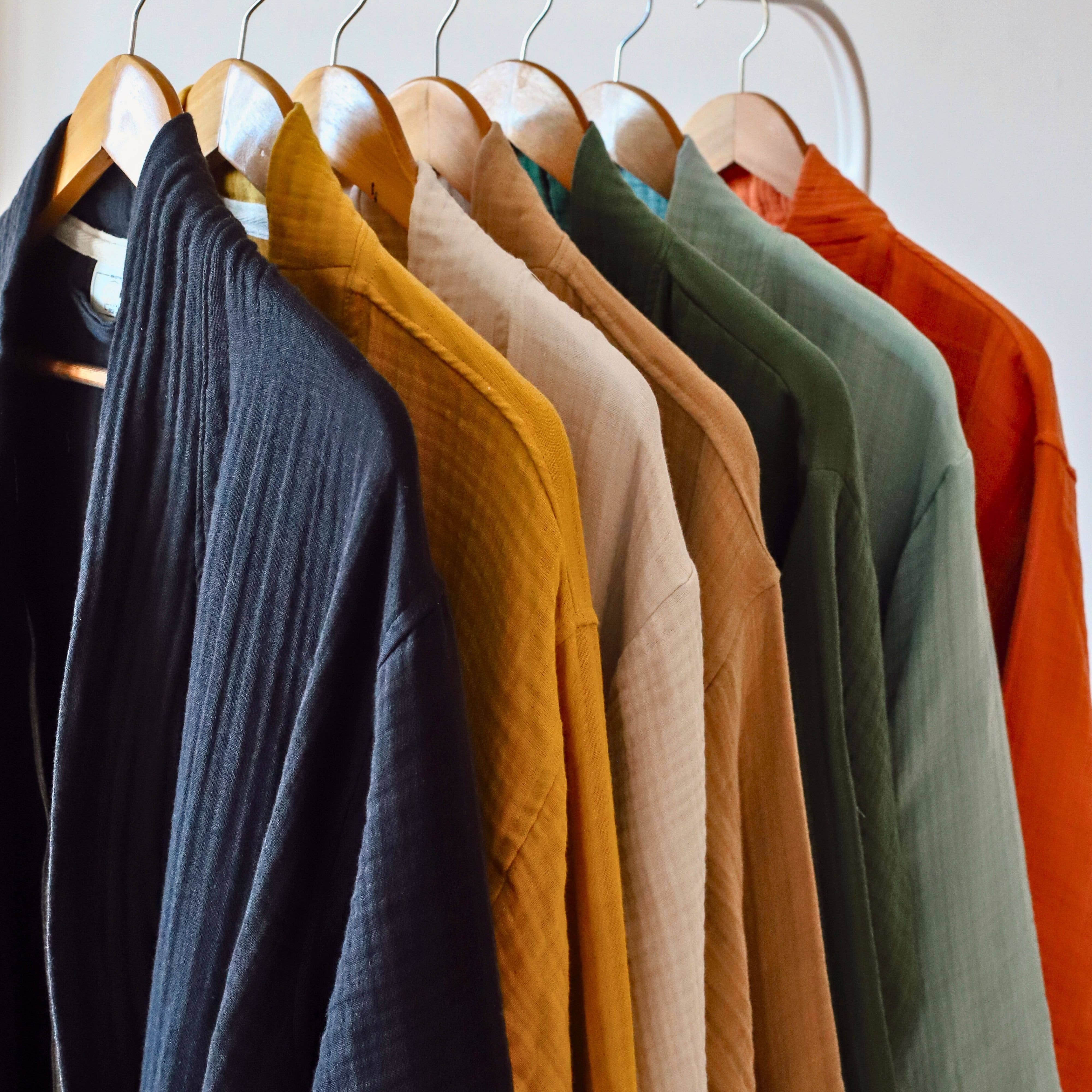 Vivamaison - Wholesale Robe - Unisex - Luxury 4 Layer Muslin Bathrobe, Natural Cotton Spa Comfort28