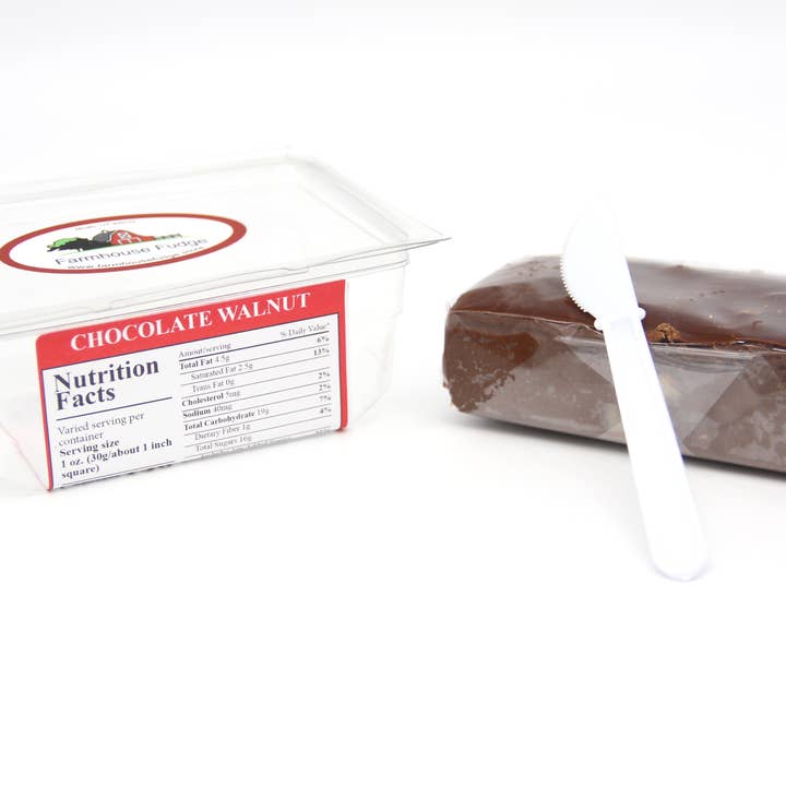 Farmhouse Fudge - Wholesale Fudge - Chocolate Walnut Fudge 8 oz.