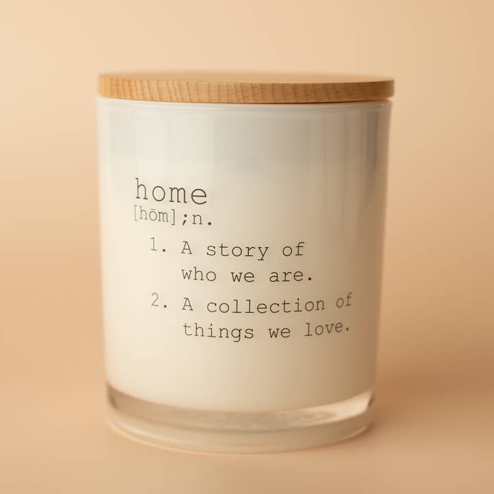 Home Definition Bougie de crémaillère au soja pour la vente par Unplug Soy Candles