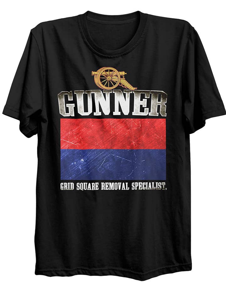 Gunner Grid Square Removal Specialist T-Shirt for wholesale by Canada for Victory