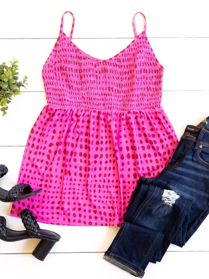 Smoked Dot Tank for engroshandel hos Tickled Teal