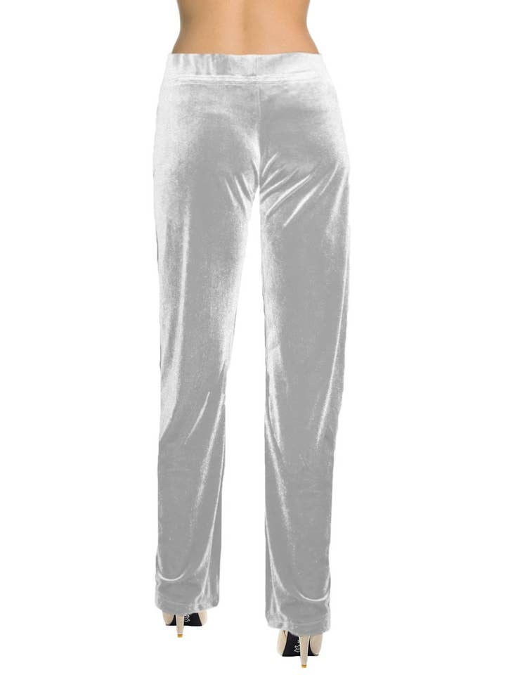 Ooh la la - Wholesale Pants - Women's - Ooh la la Stretch Velvet Lined Straight Leg Dress Pants
