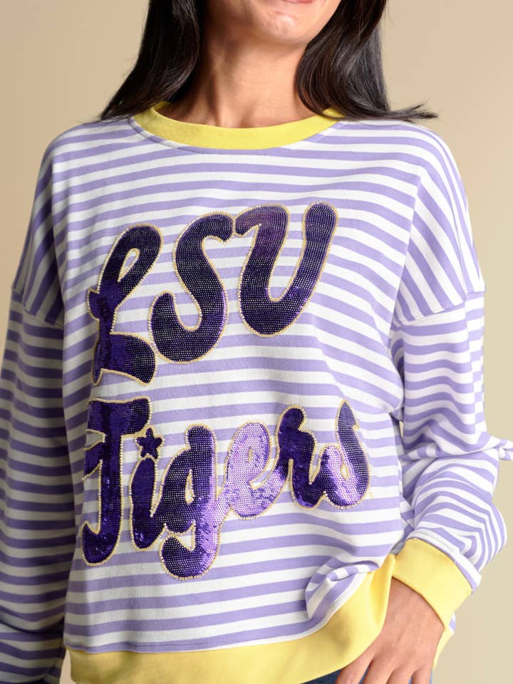 Stewart Simmons - Wholesale Sweatshirt – Women's - The Stripe Pullover | LSU1
