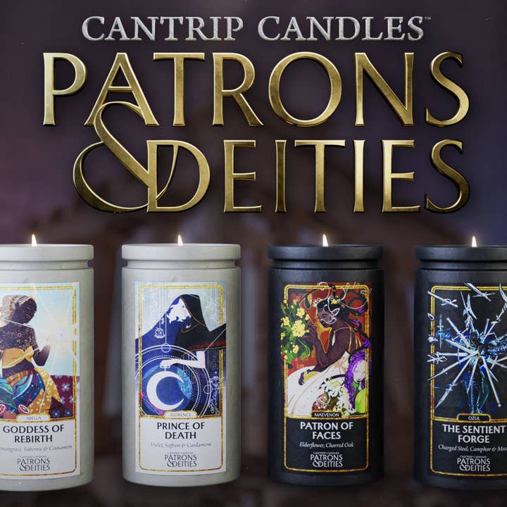 Cantrip Candles - Wholesale Jar/Filled Candle - Patrons & Deities Variety Crate (Discounted candle rate)