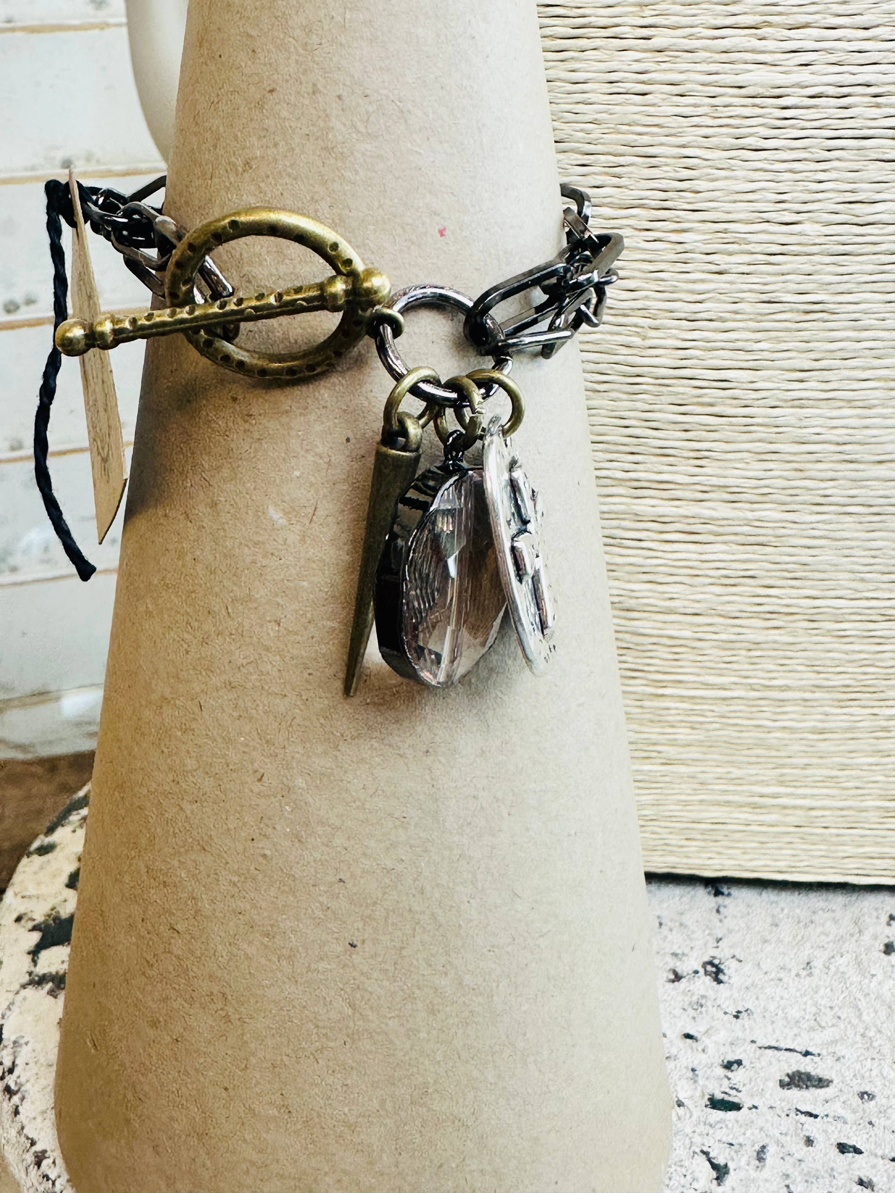 Scooples Jewelry - Wholesale Hoop Earrings - Gorgeous Gunmetal Crystal4