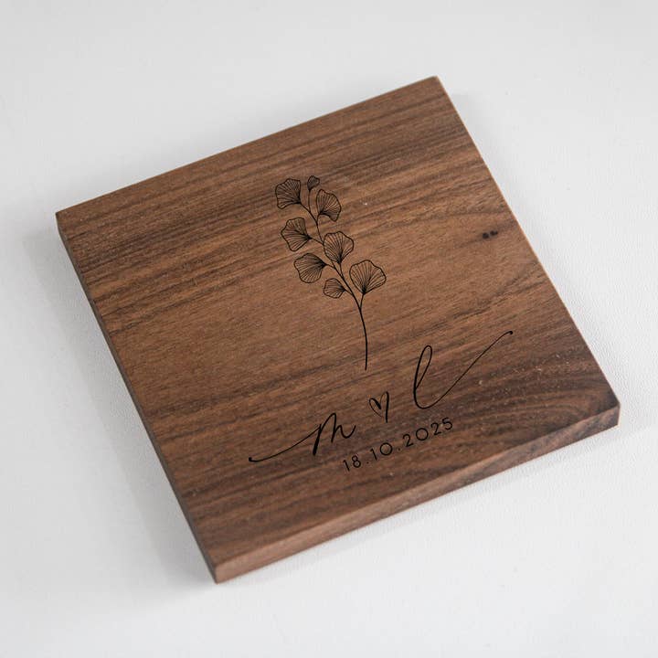 194 Craft House - Wholesale Coasters - Custom Name Engraved Wood Coasters - Christmas Decor & Gifts