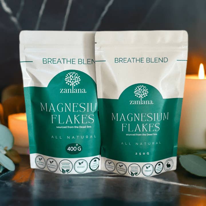 Magnesium Bath Flakes - Breathe Blend for wholesale by Zanlana