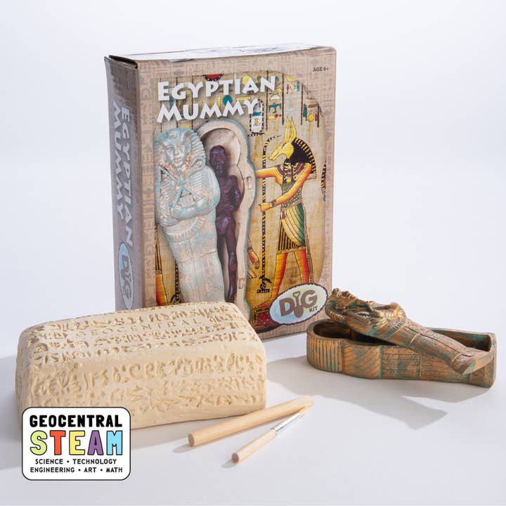 GeoCentral - Wholesale DIY Craft Kit - Kids - Dig Kit: Egyptian Mummy