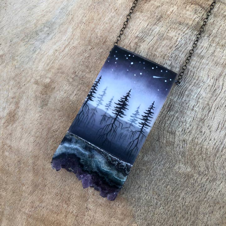 Strata Crystal Necklace for wholesale by Fernworks