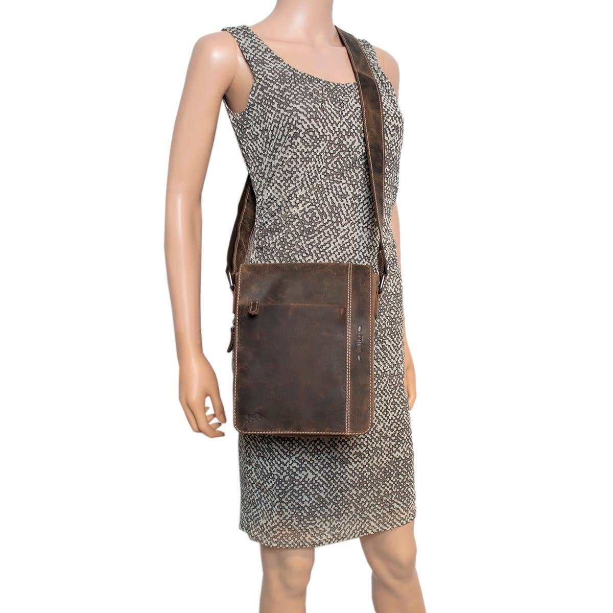 Arrigo – Großhandel Schultertasche – Unisex – Arrigo Schultertasche aus Büffelleder für Damen und Herren – 3 Farben7