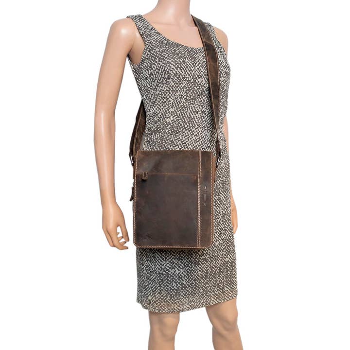 Arrigo – Großhandel Schultertasche – Unisex – Arrigo Schultertasche aus Büffelleder für Damen und Herren – 3 Farben7