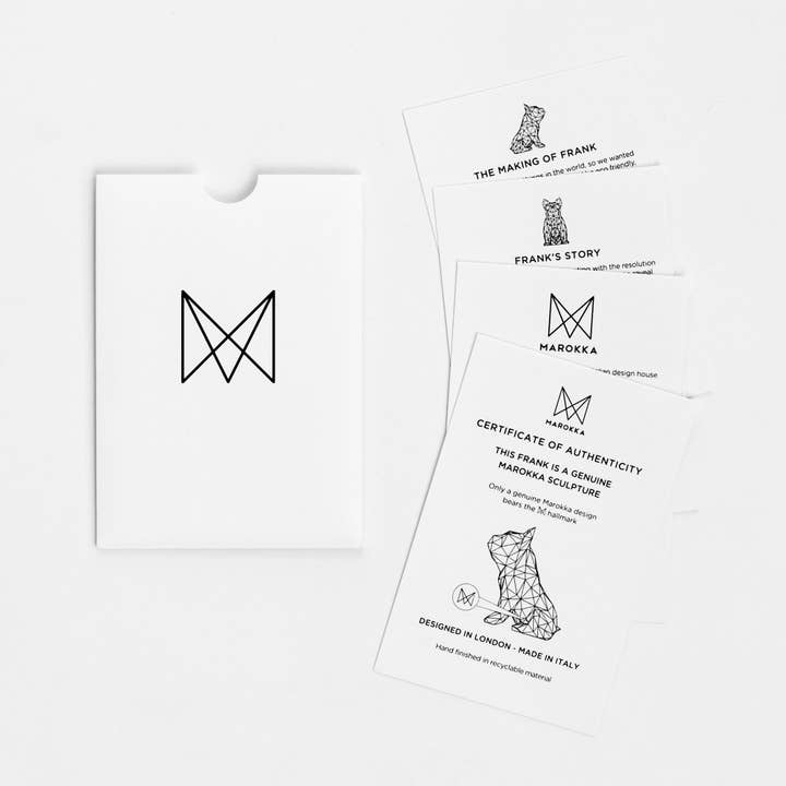 Marokka Design – wholesale Sculpture – French Bulldog Geometric Sculpture - FRANK1