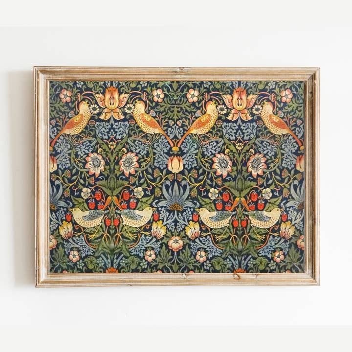 William Morris Strawberry Thief Antique Print for wholesale by Sea to Skye