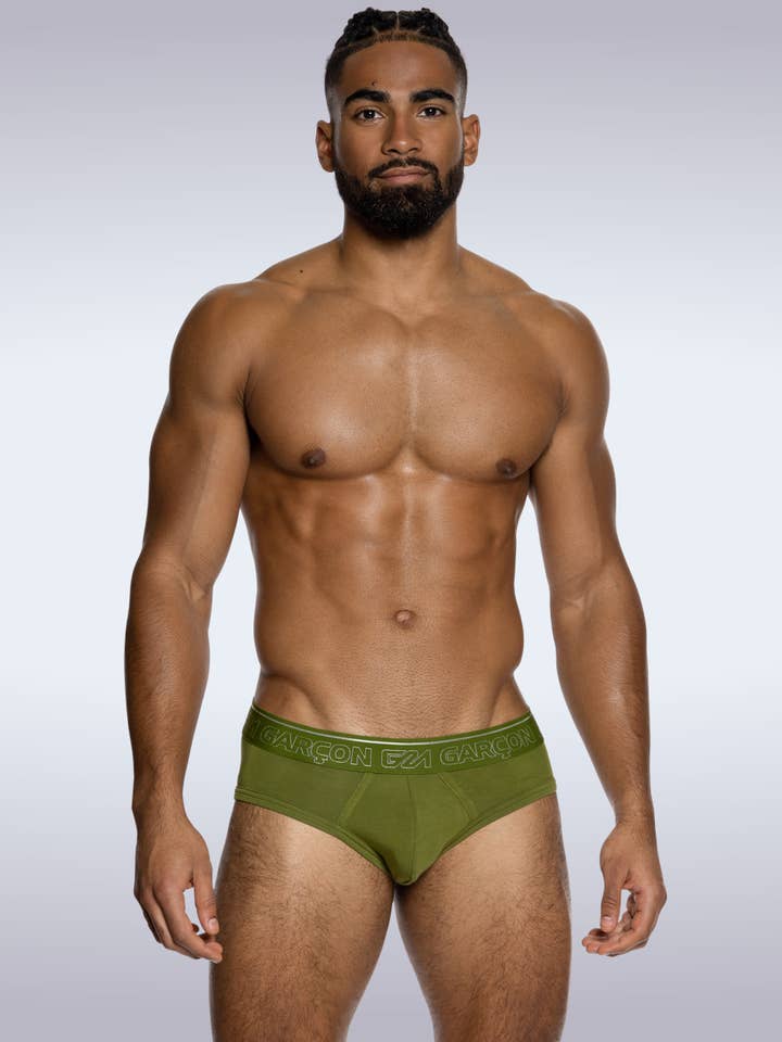 Khaki Bamboo Briefs for wholesale by GARCON® Underwear