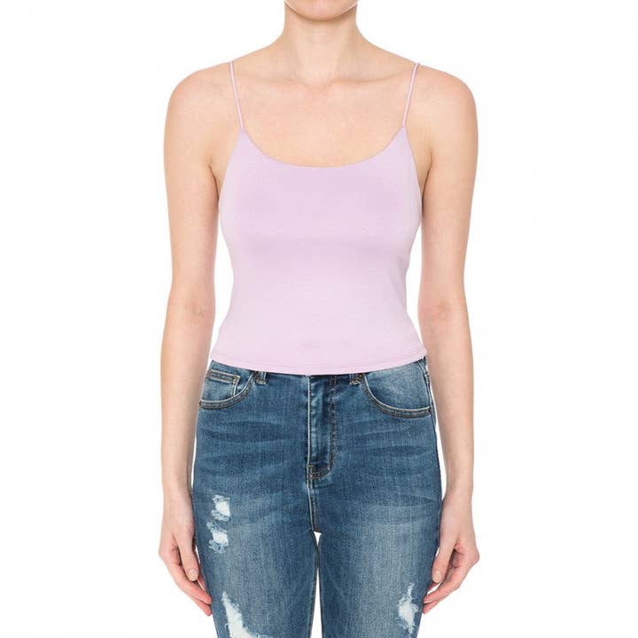 Paperdoll - Wholesale Camisole - Women's - SKINNY CAMI STRAP CROP TOP6