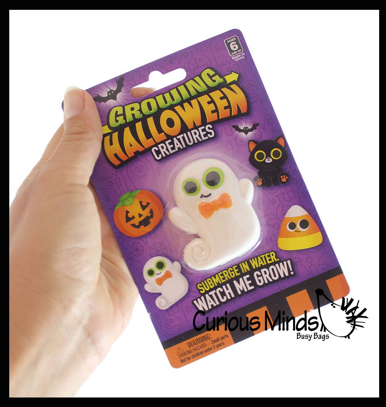 Curious Minds Toys - Wholesale Toy Set - Kids - 1 Halloween Grow a Character in Water - Add Water and it Gro7