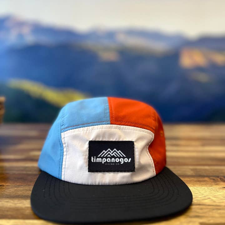 Timpanogos Hiking Co. - Wholesale Flat-brimmed cap – Unisex - 5-panel Multicolor Nylon Camp Hats - Timpanogos Hiking Co. (Official)4