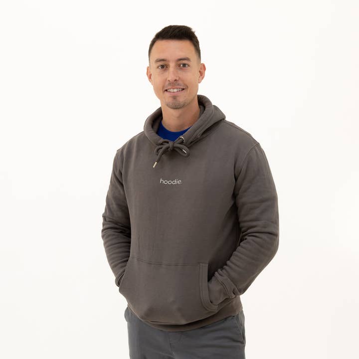 simple. hoodie. charcoal. for wholesale by simple. panda