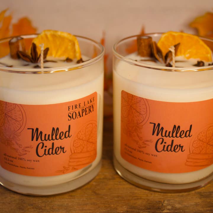 Mulled Cider Candle for wholesale by Fire Lake Soapery