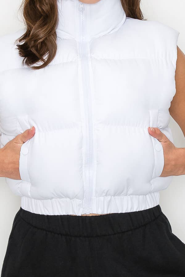 ANWND - Wholesale Jas - Dames - 2458 - Gewatteerd heupvest met hoge kraag19