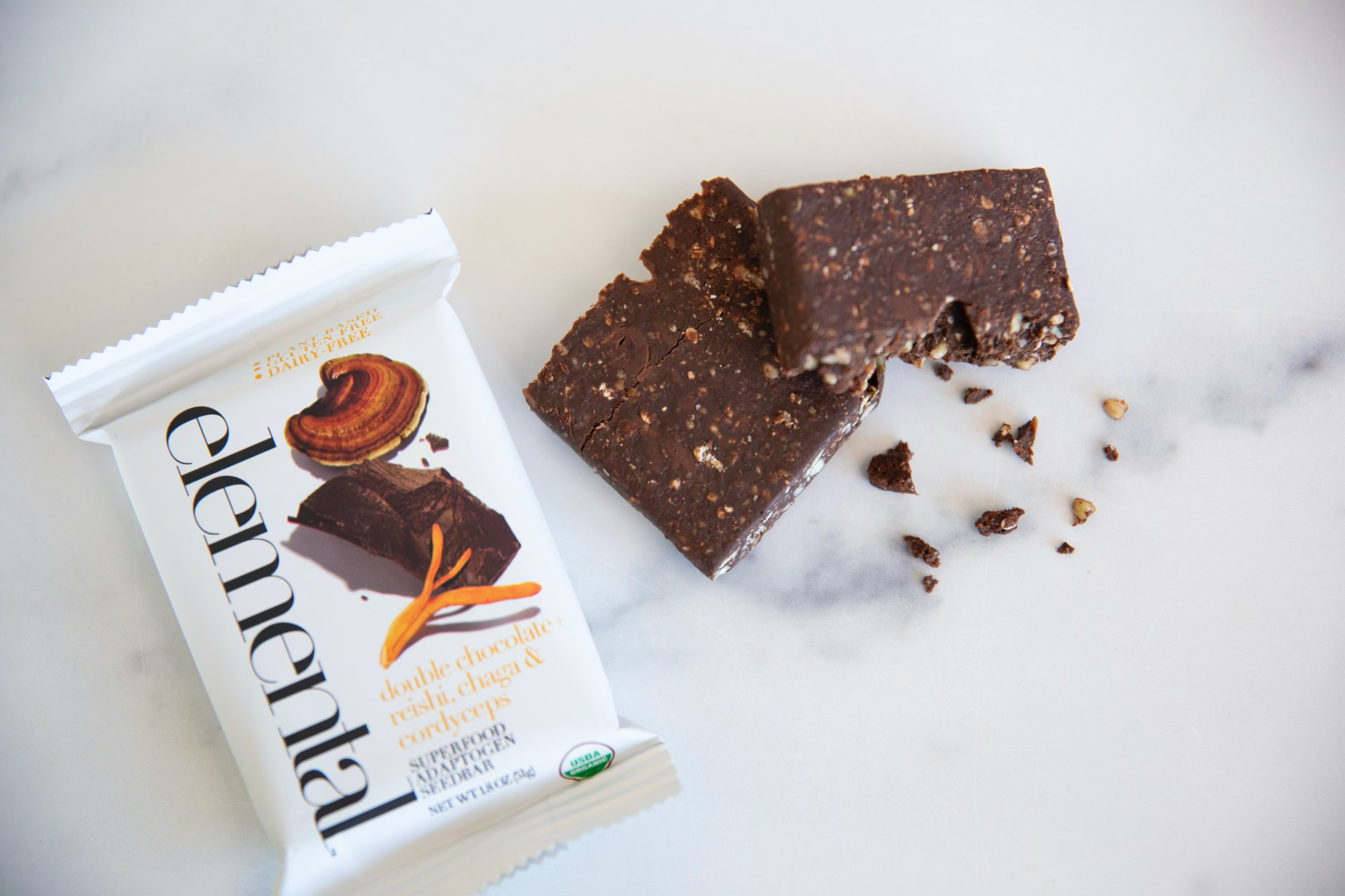 Elemental Superfood - Wholesale Snack Bar - Double Chocolate + Reishi, Chaga & Cordyceps3