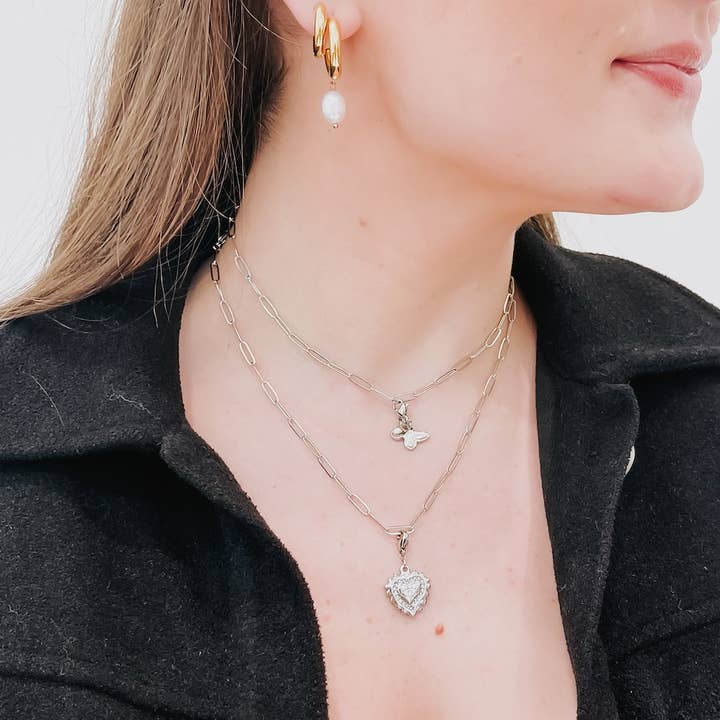 Pretty Simple - Wholesale Pendant/Charm Necklace - Chanelle Custom Charm Necklace Chains - WATERPROOF