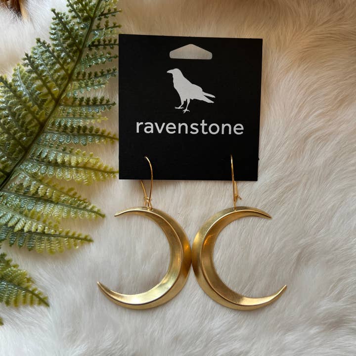 The Big Crescent Moon Earrings for wholesale by Ravenstone
