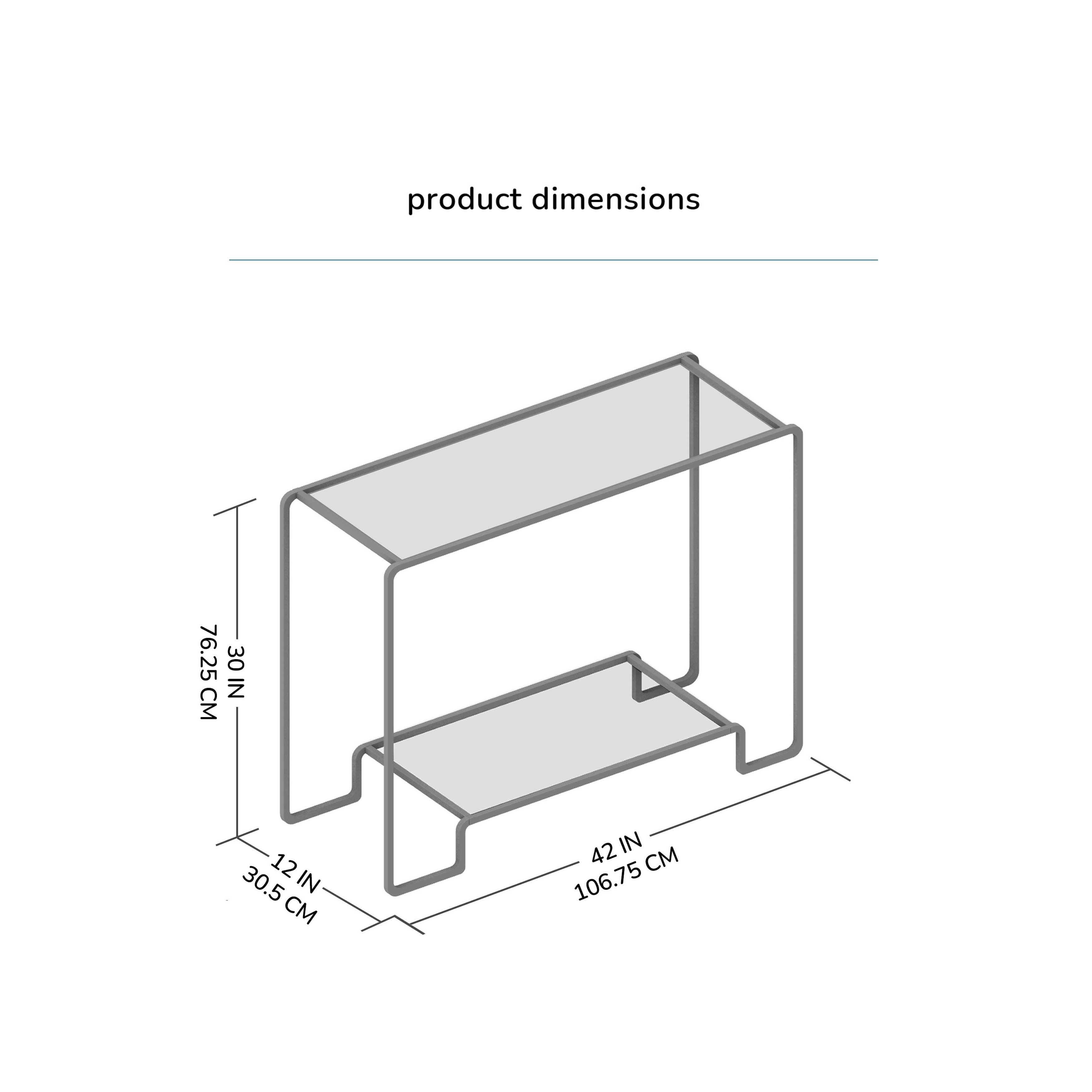 MH London - Wholesale Console Table - Flint Iron & Glass Sofa & Console Table6