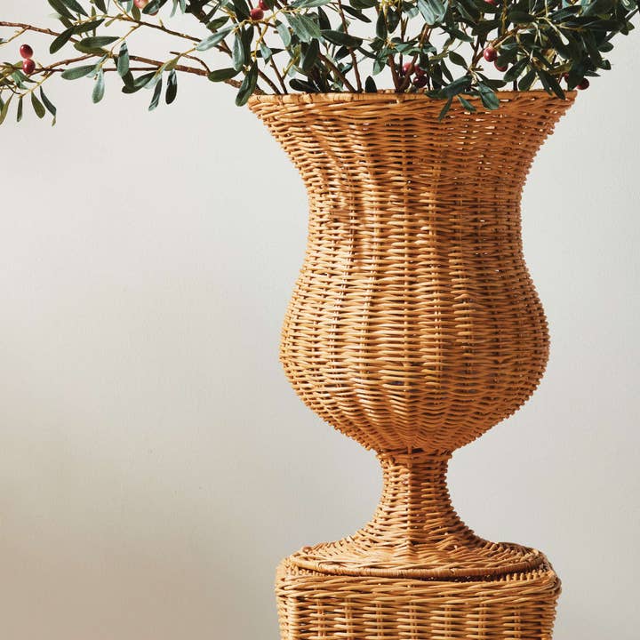 Napa Home & Garden - Wholesale Urn - Chesapeake Rattan Footed Urn Tall - Natural4