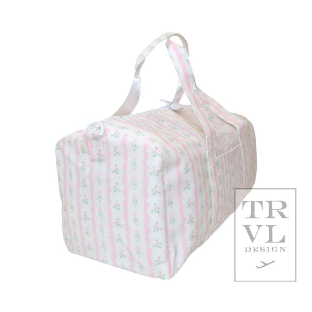 Weekender - Ribbon Floral Pink Duffel Bag for wholesale on Faire1