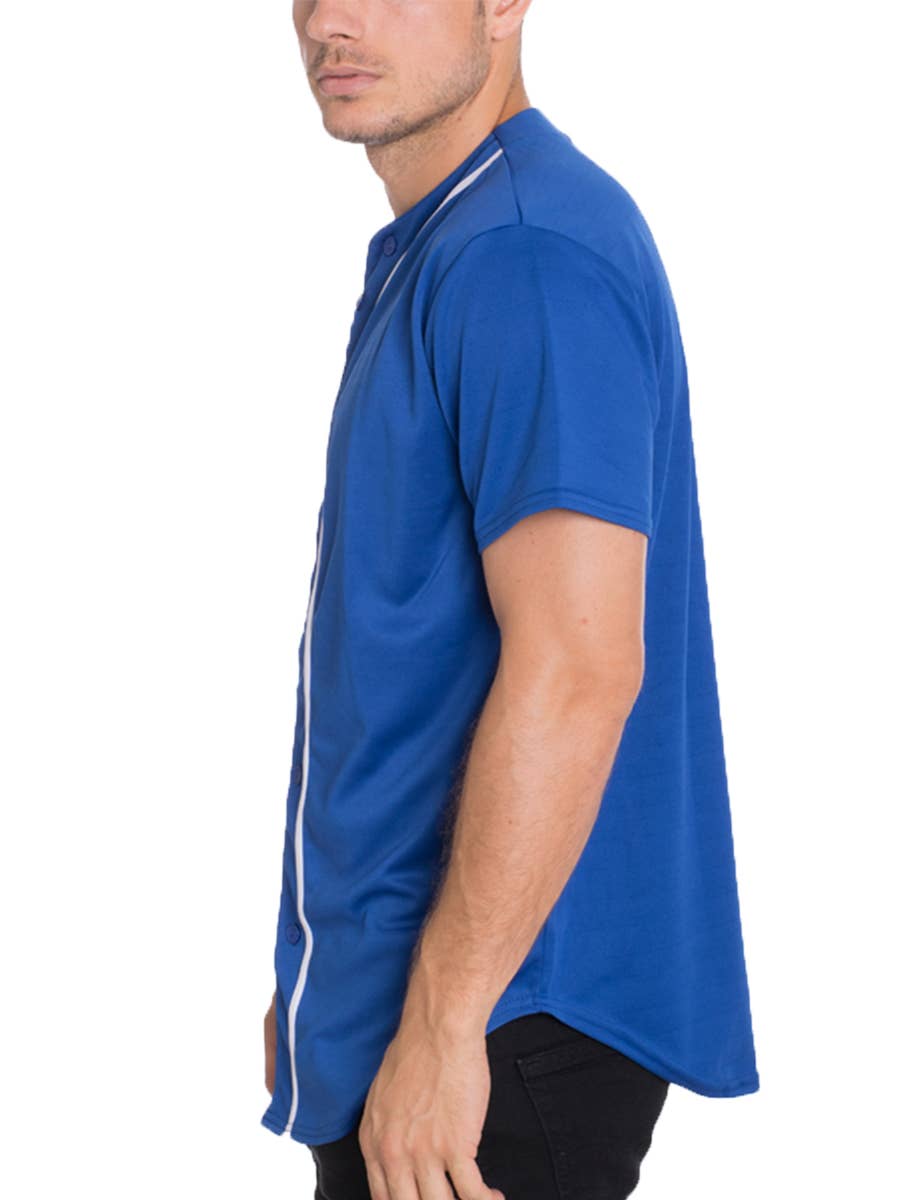 WEIV - Vente Chemise à col boutonné – homme - Maillot de baseball unisexe1