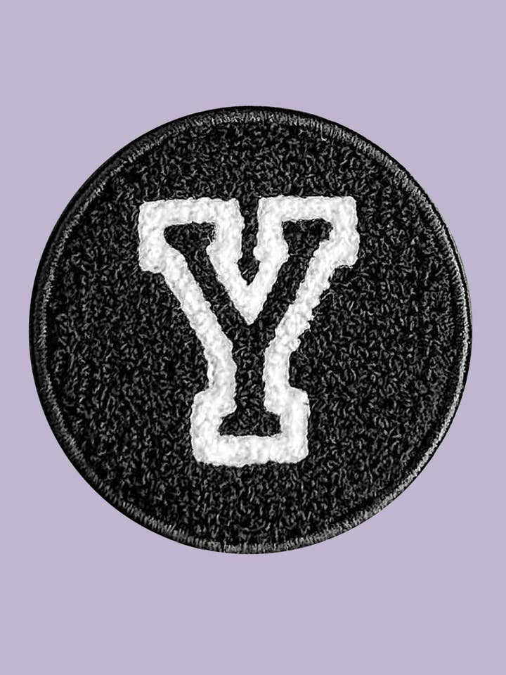 Velcro Initial Letter Y Patch for wholesale by WOOLF WITH ME®