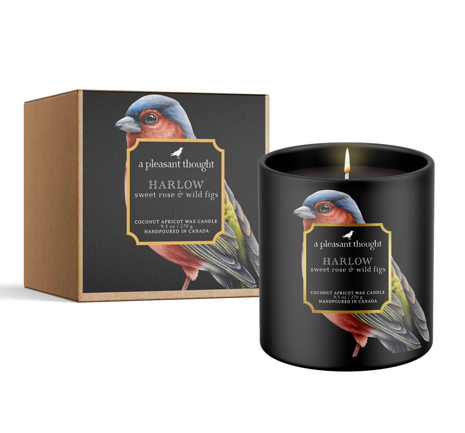 A Pleasant Thought - Wholesale Jar/filled candle - HARLOW | SWEET ROSE & WILD FIGS | RAVEN CANDLE1