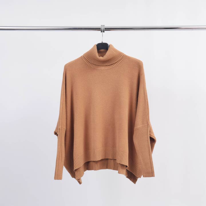 Cecile Wang - Wholesale Knit Sweater - Women's - DSY9238 oversized turtleneck sweater
