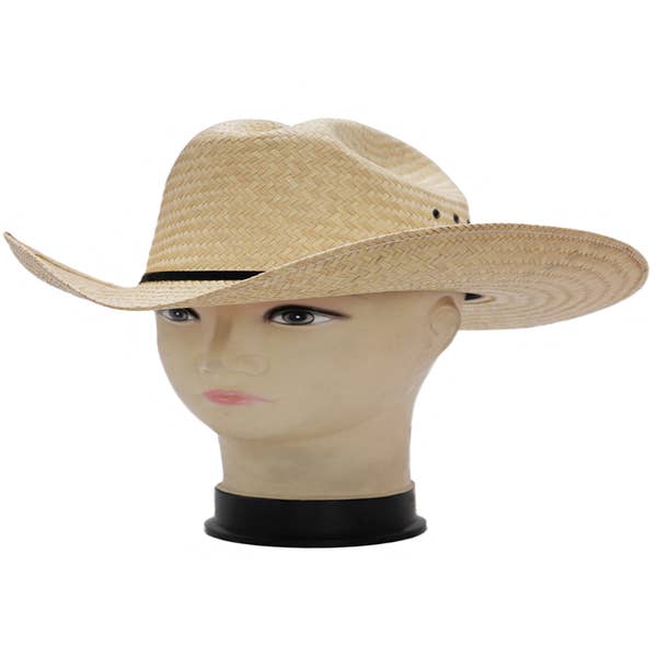 Comprar Sombrero de vaquero de paja para hombre, sombrero de