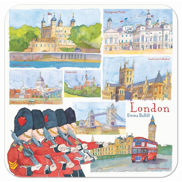 London Single Coaster for wholesale by Emma Ball Ltd
