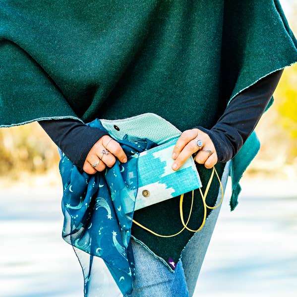 Cartera Bandolera de Lino Impreso a Mano para venta al por mayor de Austin Designs