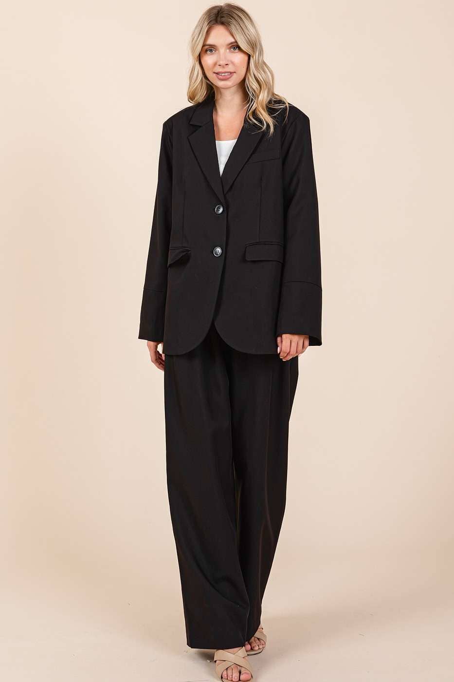 mittoshop - Wholesale Blazer - Women's - BOYFRIEND FIT BLAZER JACKET6