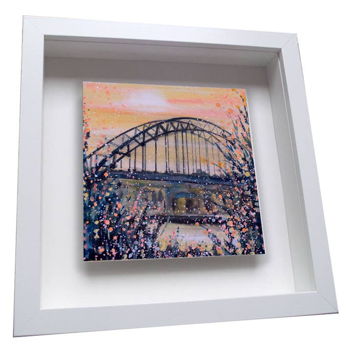 Tyne Bridge indrammet keramiske fliser for engroshandel hos Emily Ward Art