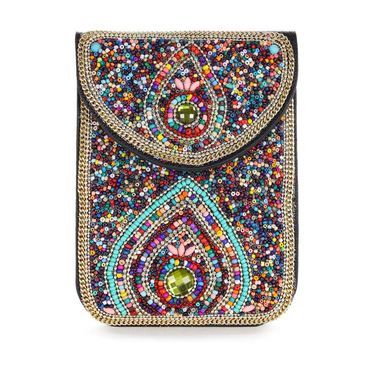 22 Tote - Vendita all'ingrosso Borsa a tracolla - Donna - Borsa a tracolla per cellulare in pelle vegana con perline5