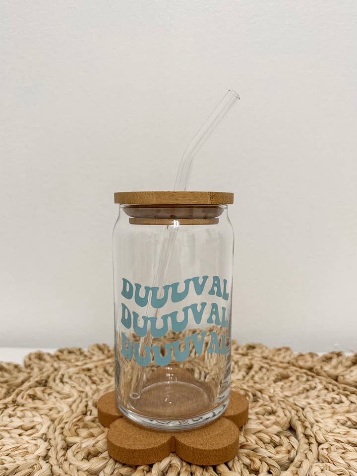 Duuuval Beer Can Glass for wholesale by Ivory Honey Designs