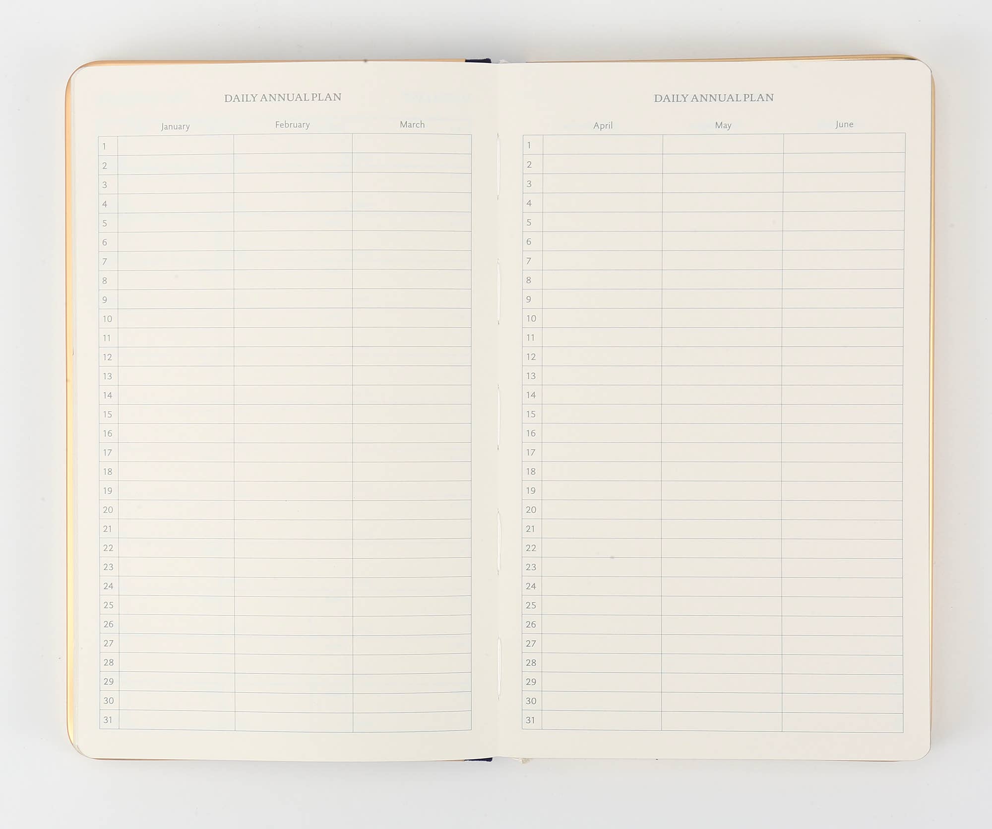 Victoria's Journals - Wholesale Planner - Monaco Undated Diary Personal Planner Veganistische omslag (beige)7