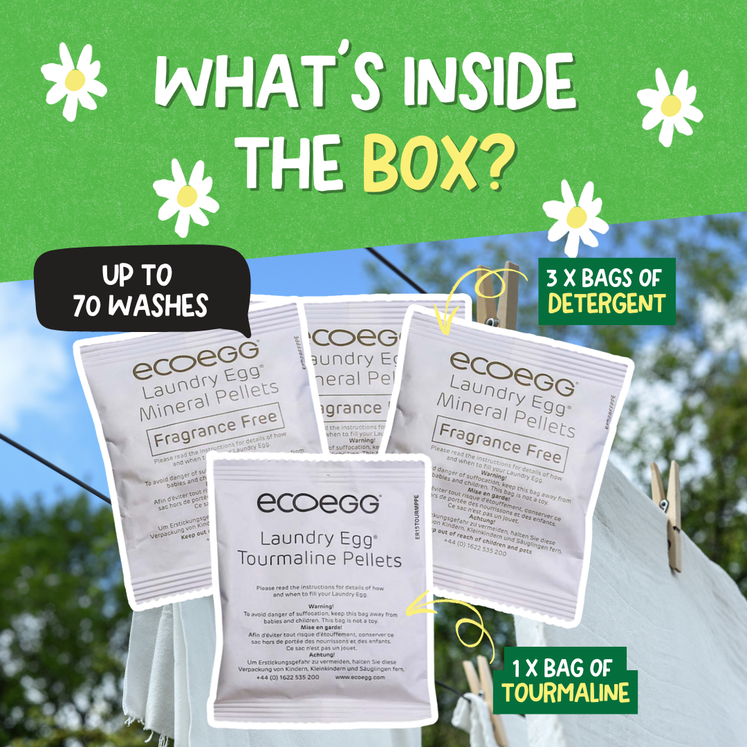 Ecoegg - Vente Lessives en poudre/dosettes - Recharge en granulés pour ecoegg Laundry Egg - Sans parfum, 70 lavages1