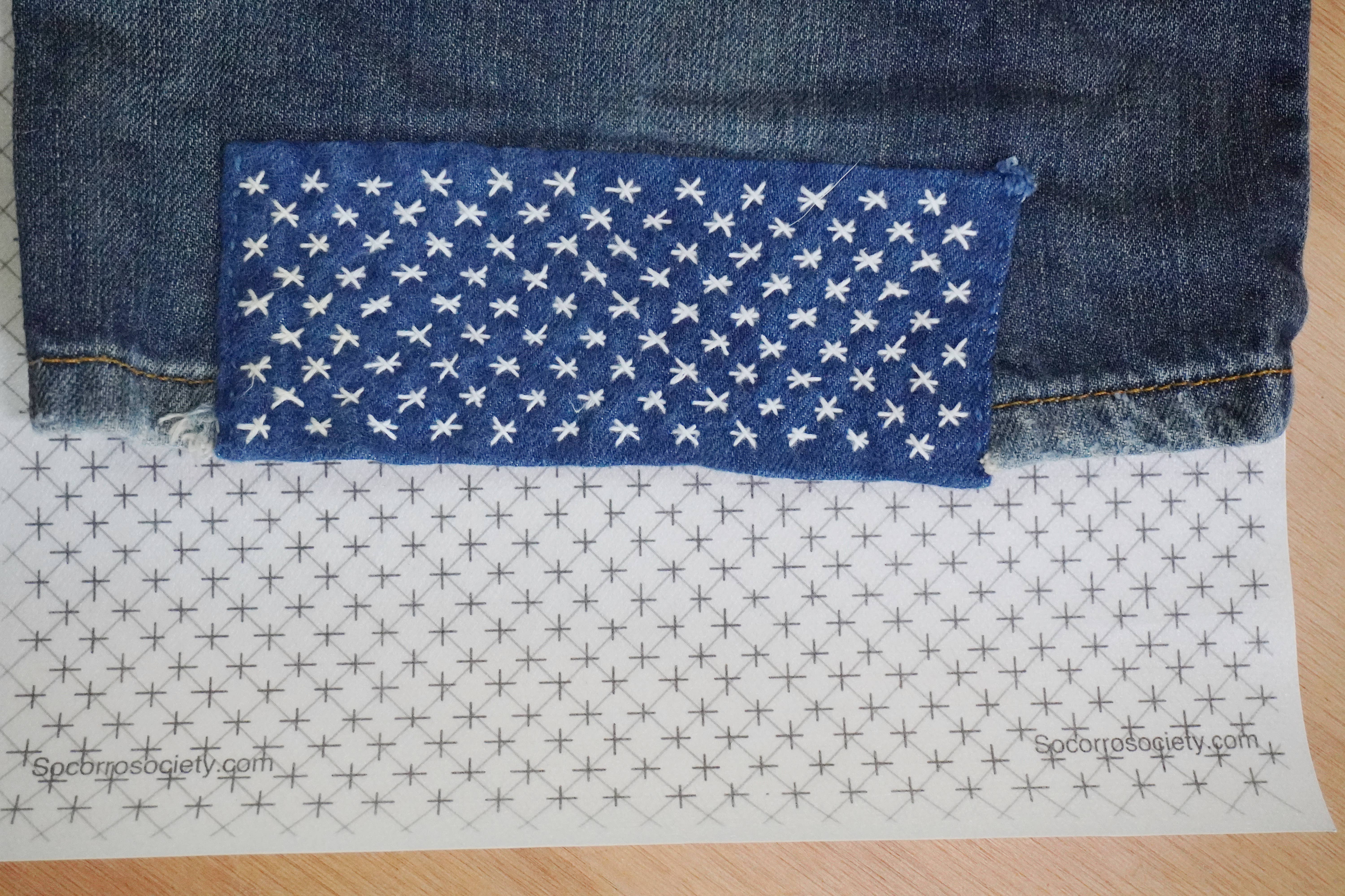 Socorro Society - Vente Accessoire de broderie/point de croix - Motif de broderie inspiré du sashiko : étoile/dix croix.2